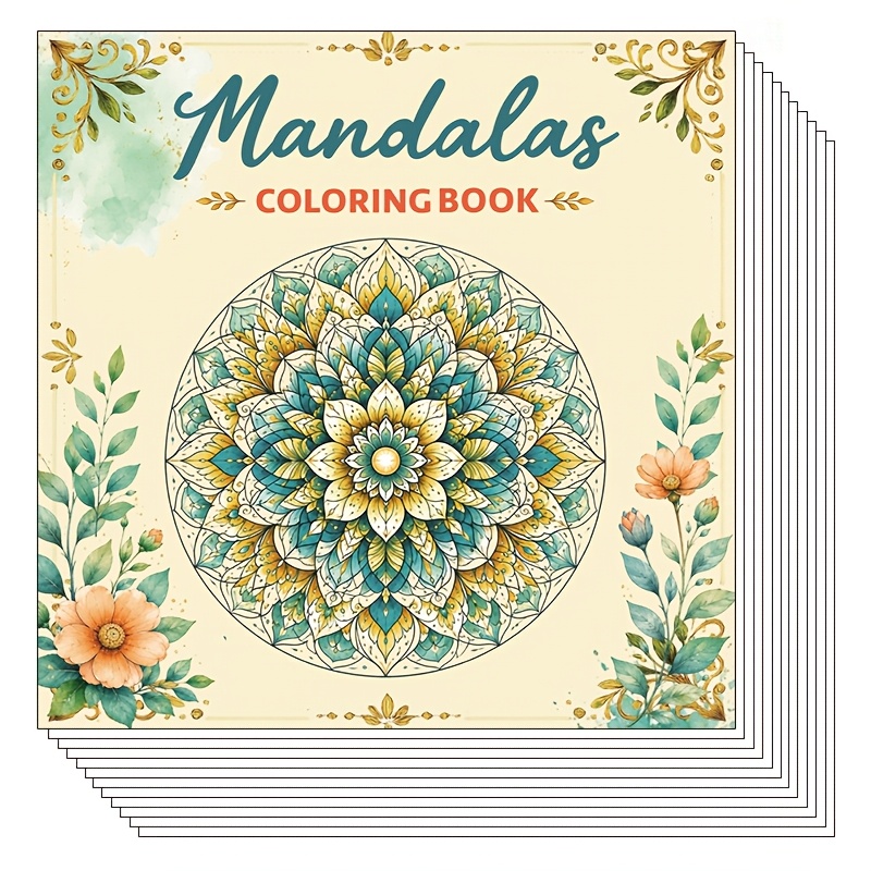 Image of Stress Relief Mandala Coloring Book For Adults, Unique Complex Mandala Patterns Drawing Coloring Pages, Great Self-care Gift For Seniors Women Men & Young Adults