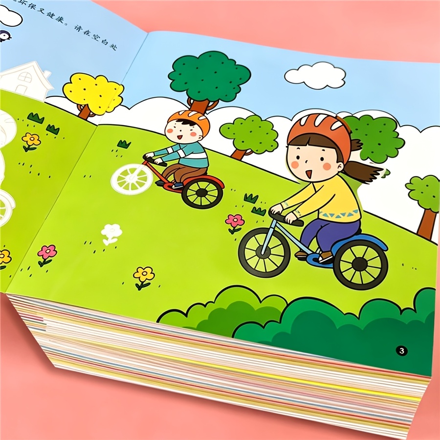 2pcs Brain-Boosting Sticker Books with Fun Activities