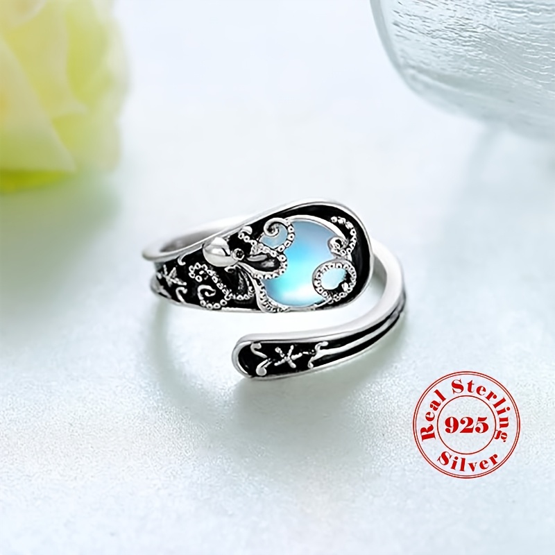 

Vintage Style 3g S925 Sterling Silver Ring With - Hypoallergenic, Adjustable , & Gifting, Low Allergy, Fashion