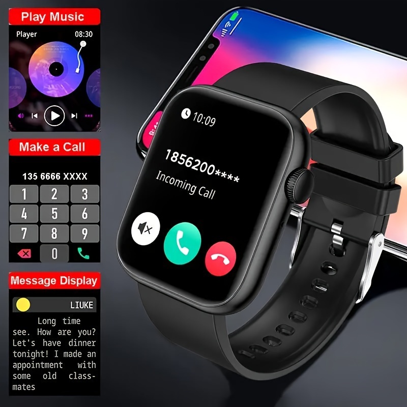 

2024 Hot -inch Smartwatch For Men And Women, Talking , Steps & Tracking, Call Message , Multi-functional Fitness And Band, Wireless Connection For Android Phones And Iphones