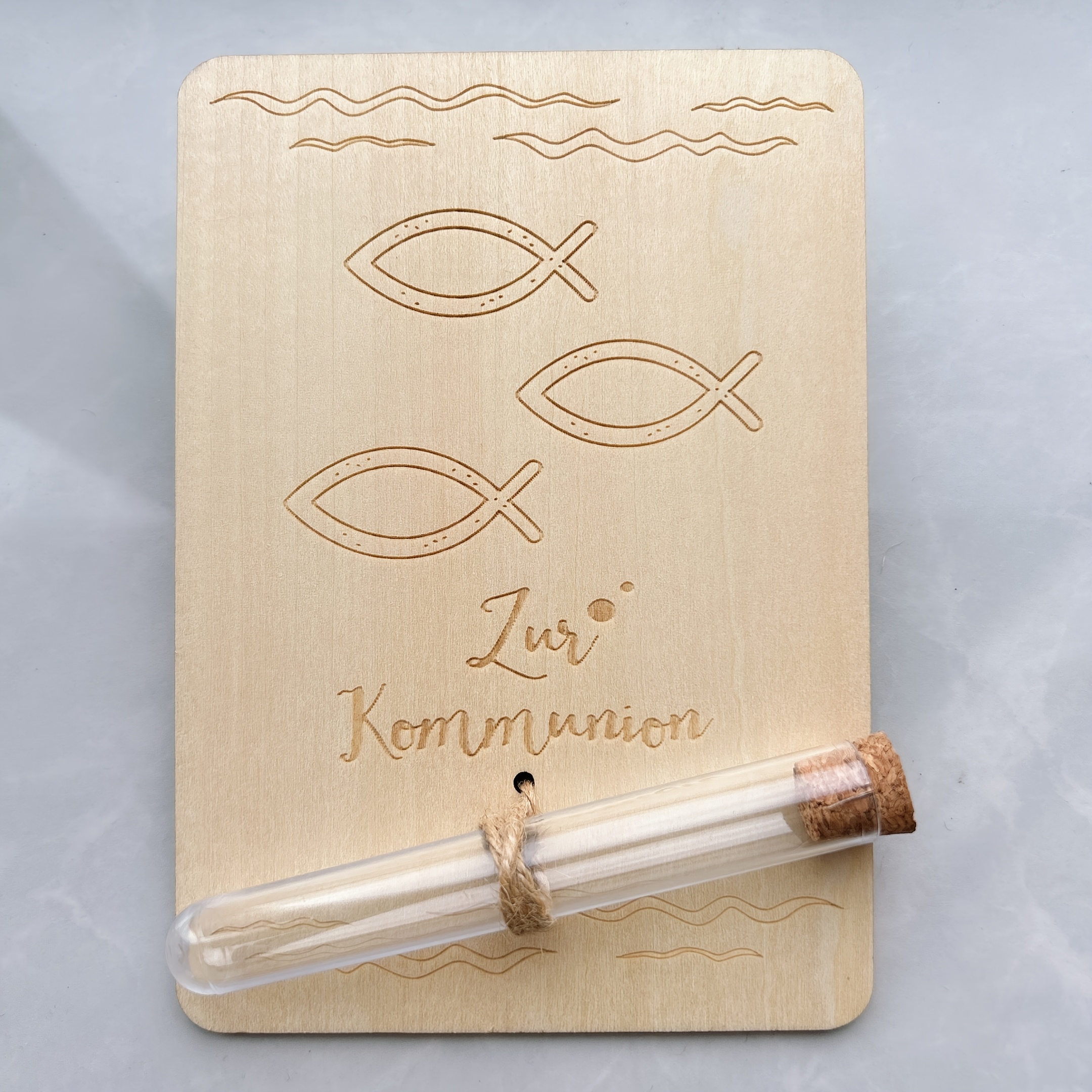 Wooden Money Gift Packaging With Test Tube, Creative Gift For Confirmation Holy Communion Gift Idea