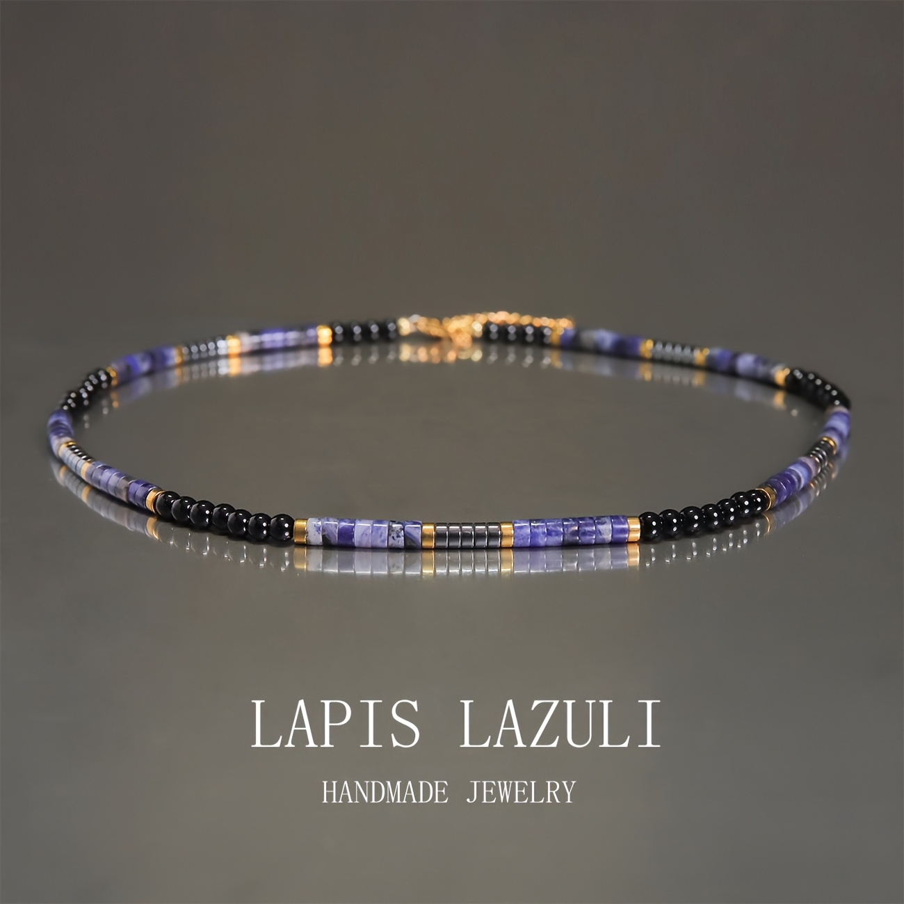 Men's Lapis Lazuli Necklace, Stylish and Handsome