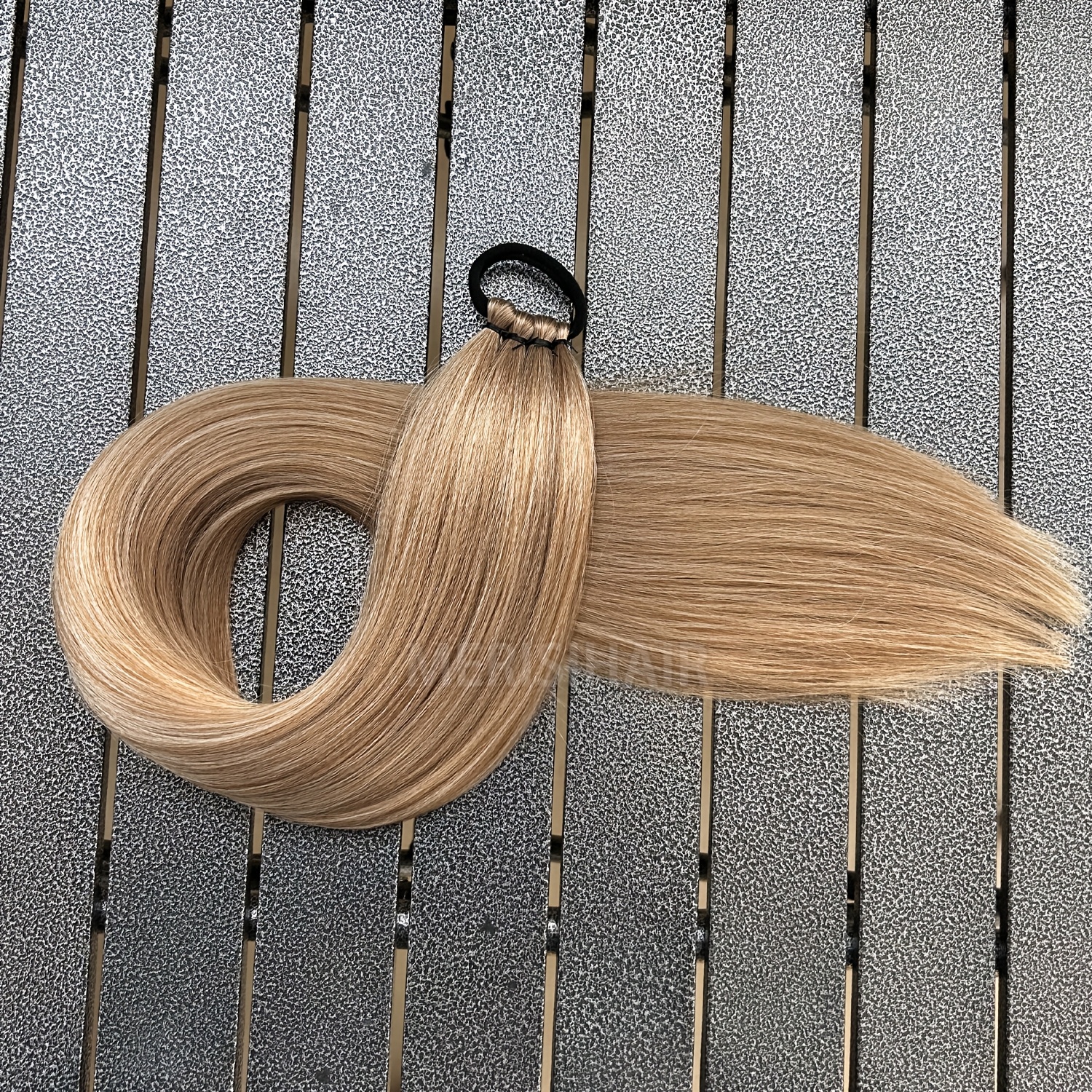 Elegant Synthetic Ponytail Extension With Elastic Hair Ties, Long Straight Hair , Suitable For Daily Use, Parties, And Celebrations