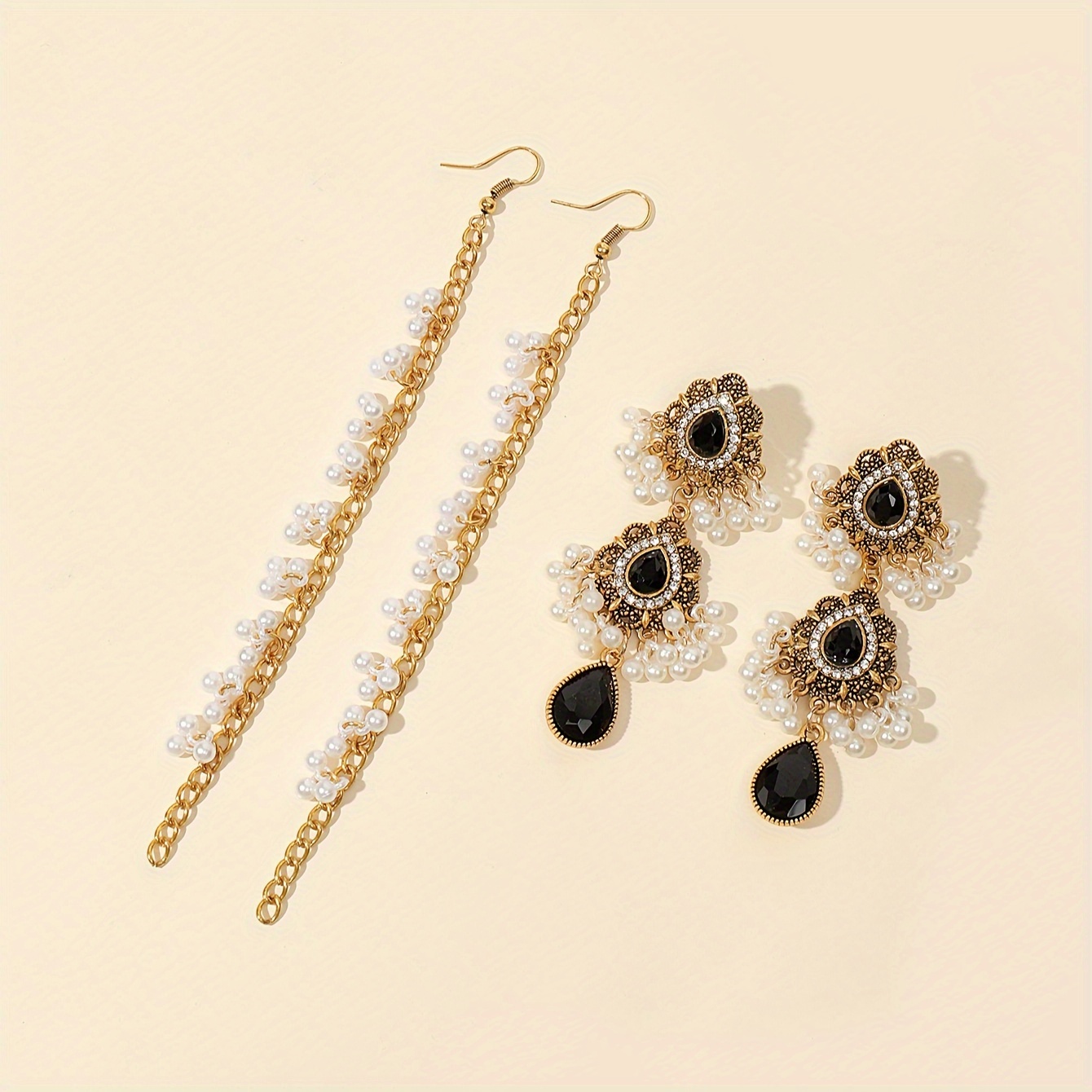 Vintage Long Tassel Bells Dangle Gypsy Indian Wedding Jhumka - Foto 11