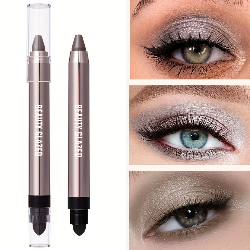 Beauty Glazed Eyeshadow Stick – Waterproof, Sweatproof, Long-lasting, Shimmering Effect, Plant-based Squalane For , Daily Eyeshadow | Glitter Eyeshadow | Sweatproof Makeup