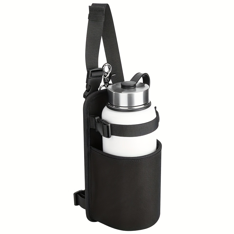 Image of Water Bottle Holder For Horse , Nylon Water Bottle Carrier Bag With Metal Clip And Handle Strap For English Western