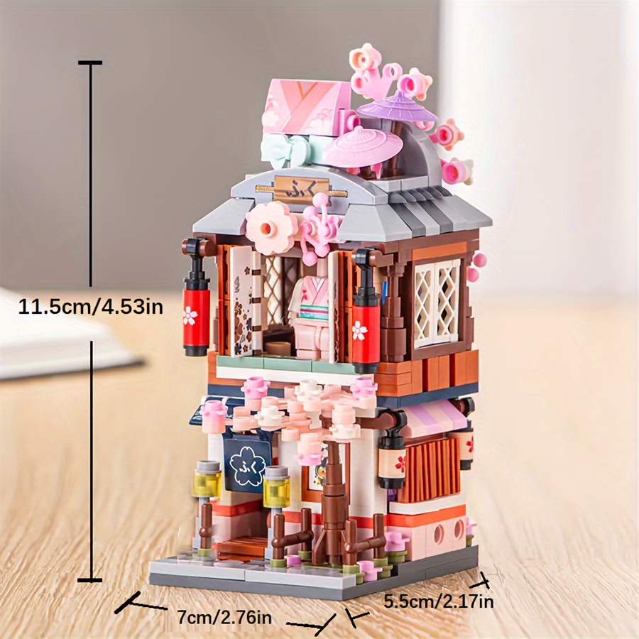  Nimpark Japanese Restaurant Street View Building Set, Cherry  Blossom Japan House Toy, MOC Creative Model Kit, Ideas Gift for 6 7 8 9 10  11 12 Year Old Kids, Boys & Girls (763 Pcs) : Toys & Games