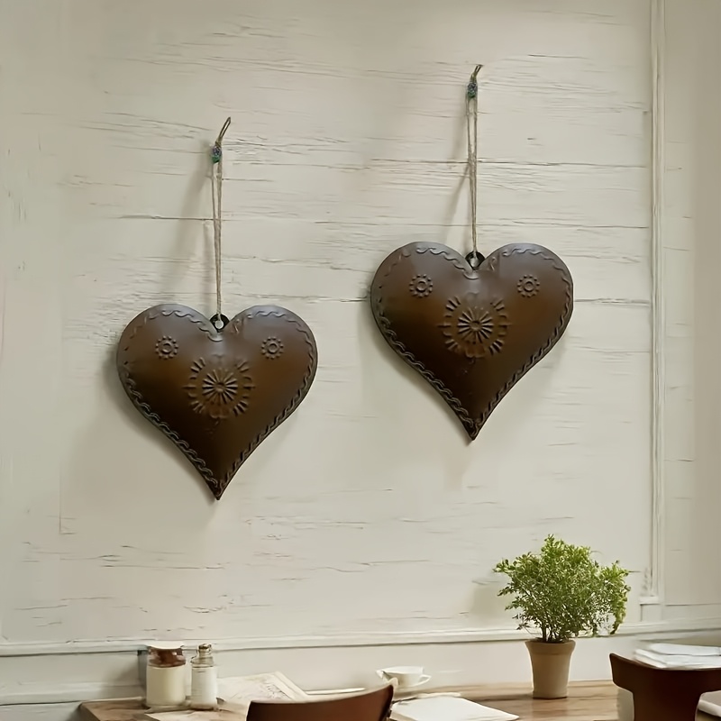 E-shop Romantische Herzdekoration für Valentinstag, Hochzeiten & Jubiläen – Langlebiges Eisen-Liebessymbol, Dekoratives Highlight für Terrasse oder