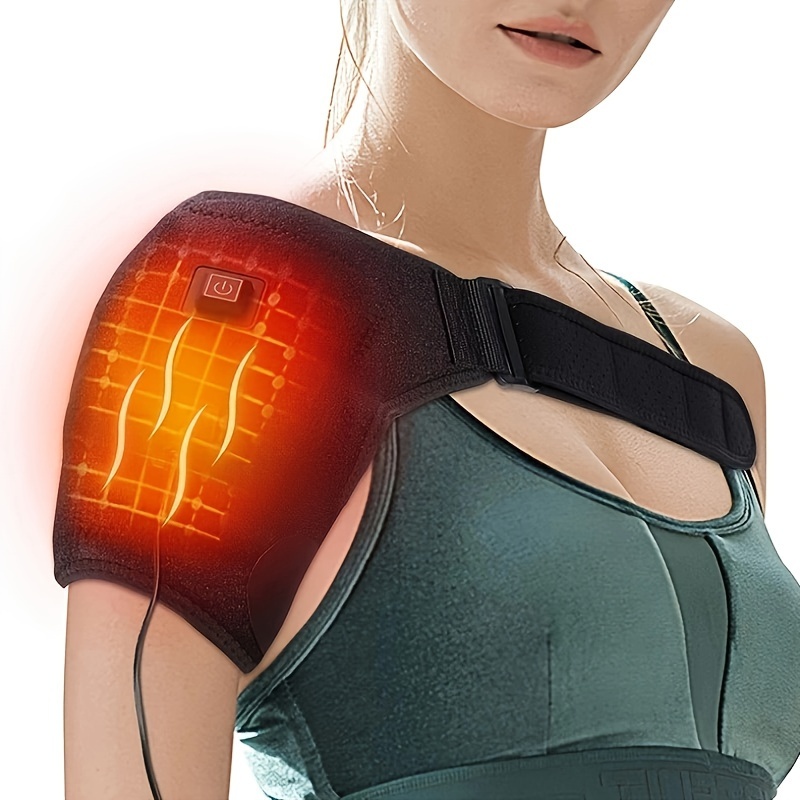Heated Shoulder Brace Electric Heating Pad Therapy Shoulder