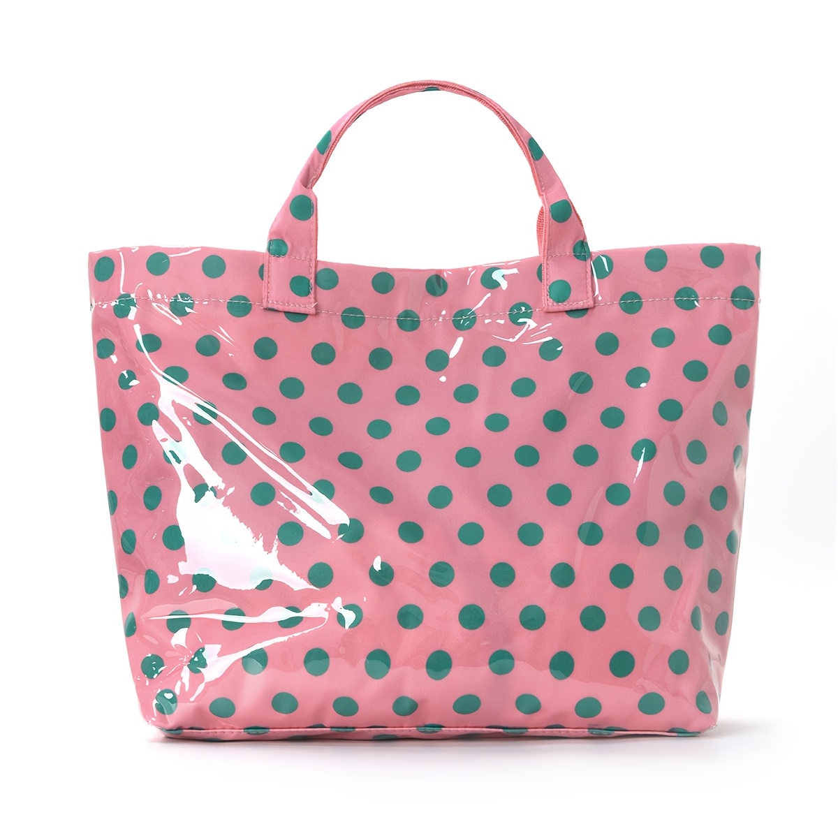 Women's Large-Capacity Polka Dot Tote Bag, Versatile Shopping Bag