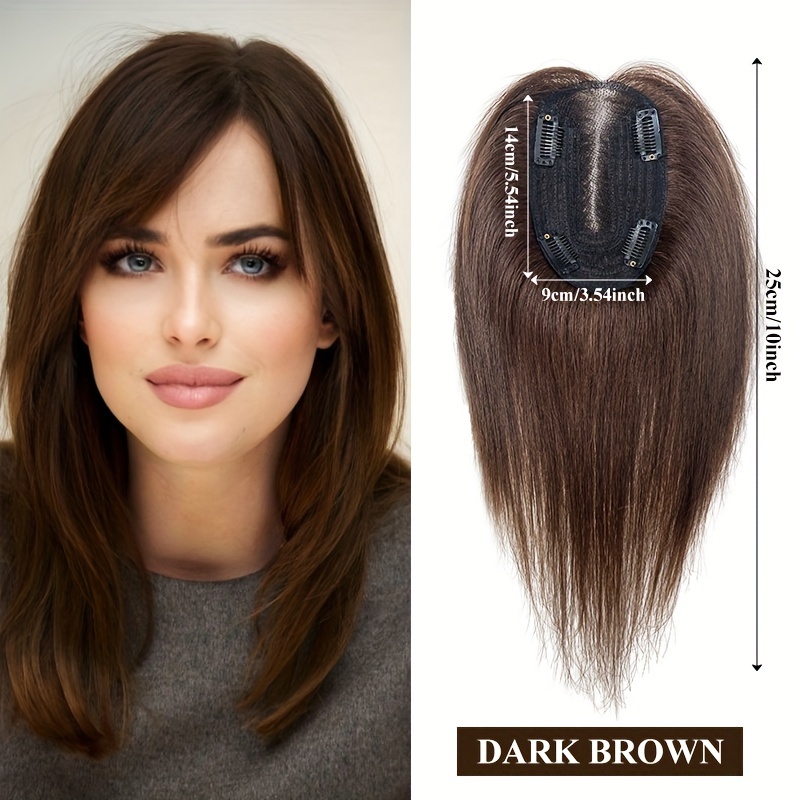 Human Hair Toppers Women Real Human Hair Pieces Thinning Temu Philippines