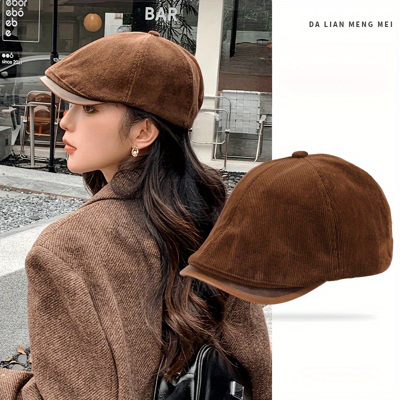 

Women's Fashionable French Beret Cap - Spring/fall Vintage Style, Hand Wash Only, Knit Fabric, Lightweight, Polyester, Non-stretch, Inelastic