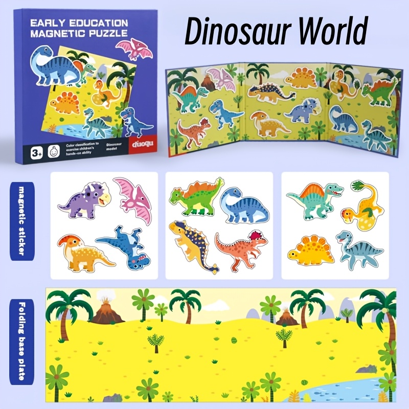 Fun Magnetic Sticker Cognitive Magic Book for Kids