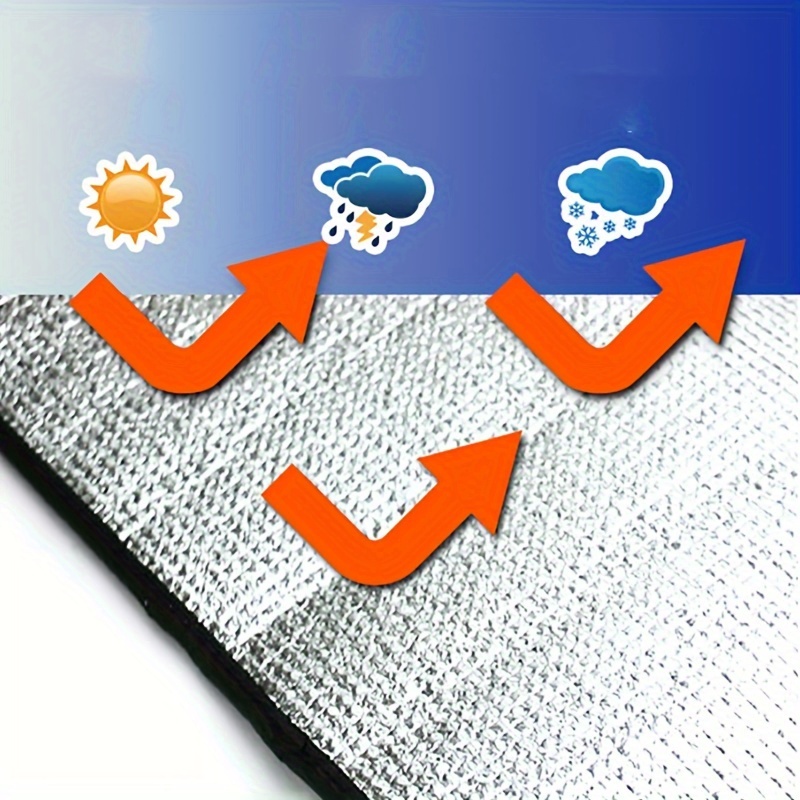 TEMU 【夏の必需品！】防水アウトドアエアコンカバー。埃、雨、雪から保護。拭き取り簡単で超便利。エアコンを冷やし、涼しい夏をします。