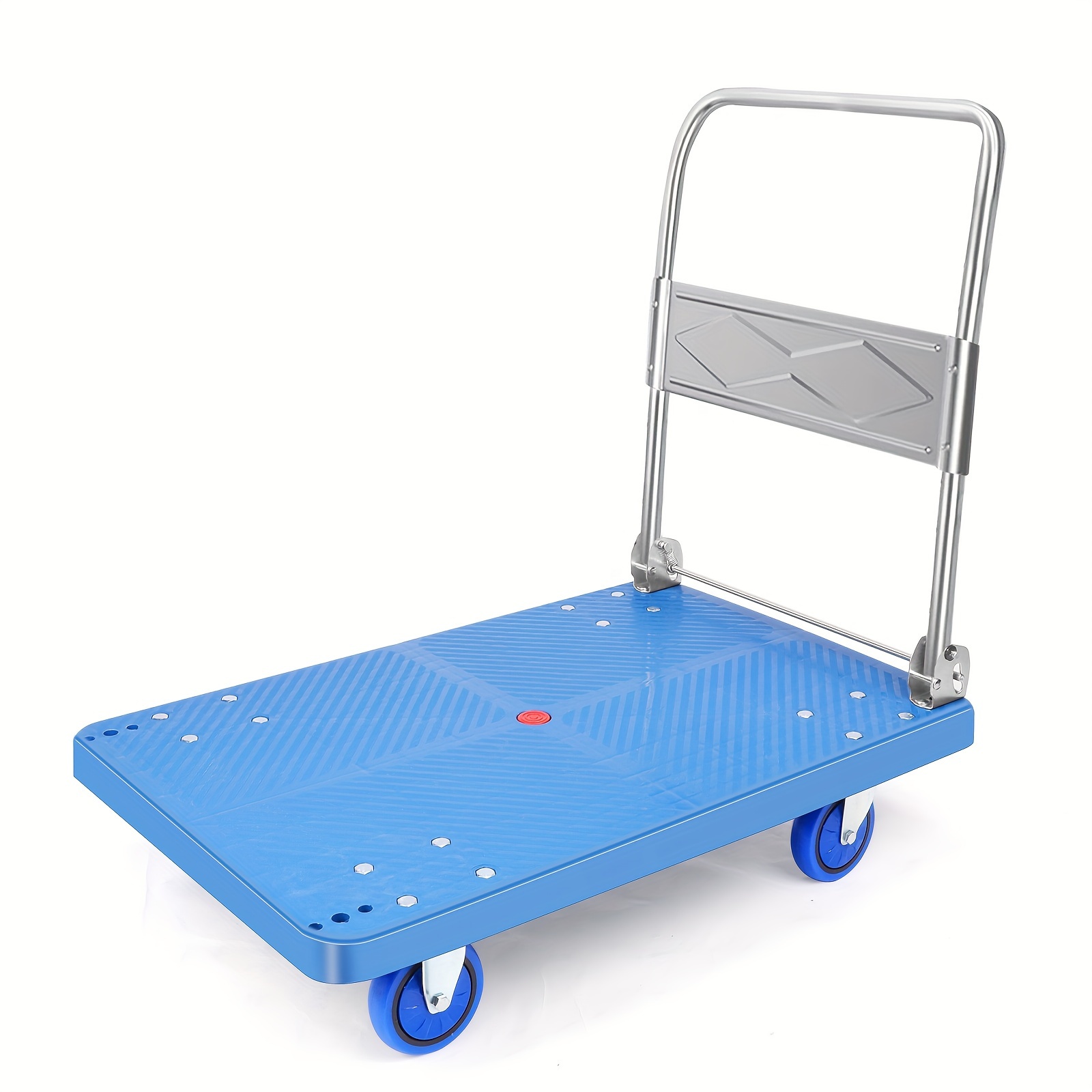 

Heavy Duty Platform Hand Truck For Moving, Folding With Swivel Wheels Foldable Push Hand Cart And Storage