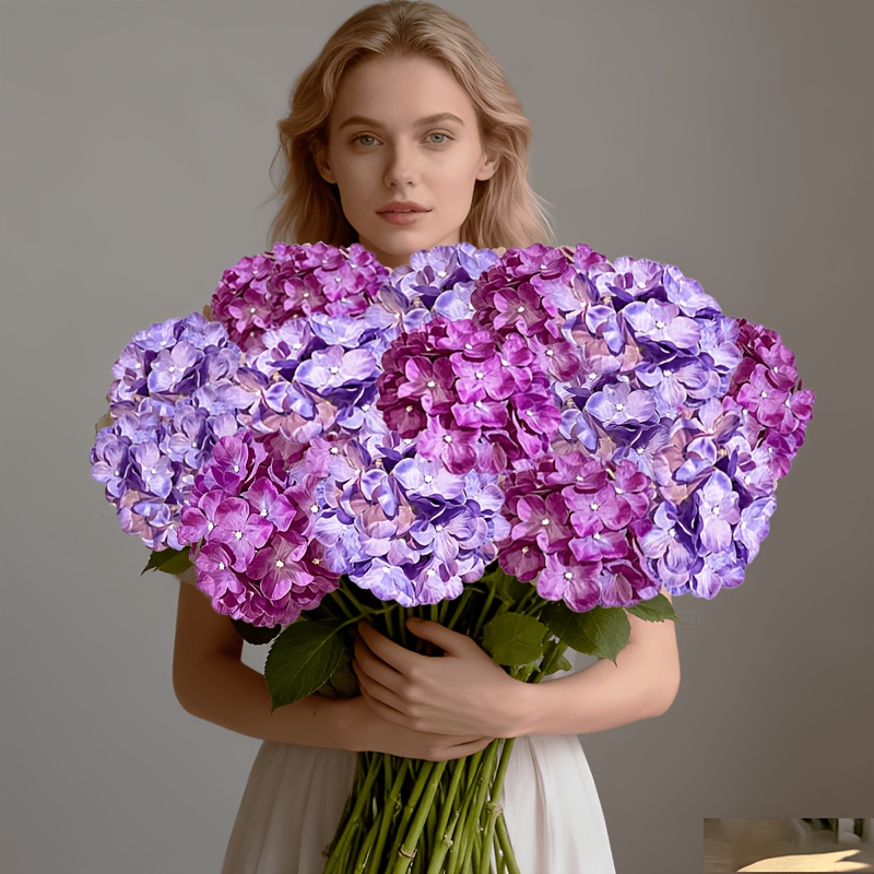 12pcs deep purple and purple mixed bouquet flowers holiday decorations uv resistant decor suitable for indoor outdoor porch balcony arrangement outdoor decor