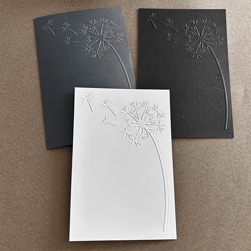 

1pc A6 Dandelion Embossing Folder, Plastic Craft Embossed Board For Diy Scrapbooking, Card Making, Transparent Flower Theme