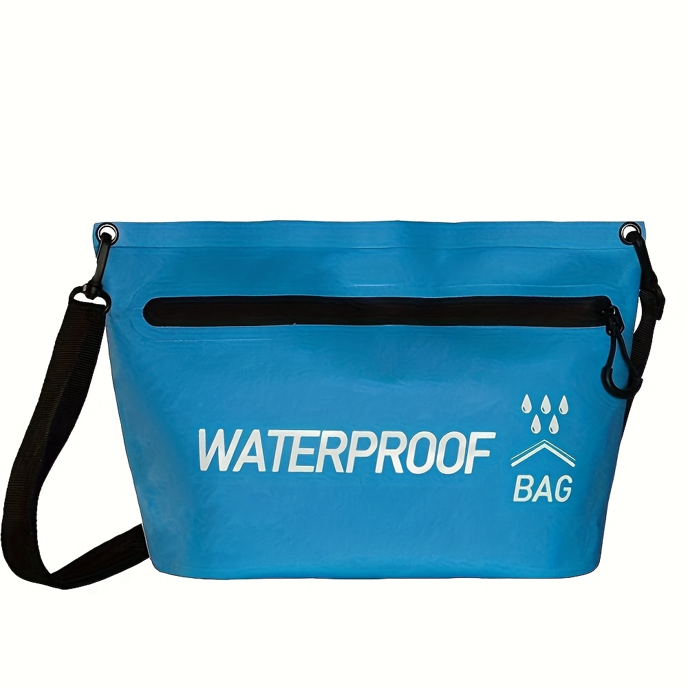 TEMU 1pc Wash Bag Dry Bag, Durable Swimming Rafting Kayaking Travel Zipper Tote Bag, 1.32 Gallon River Hiking Float Tube Swim Bag For Outdoor Sports