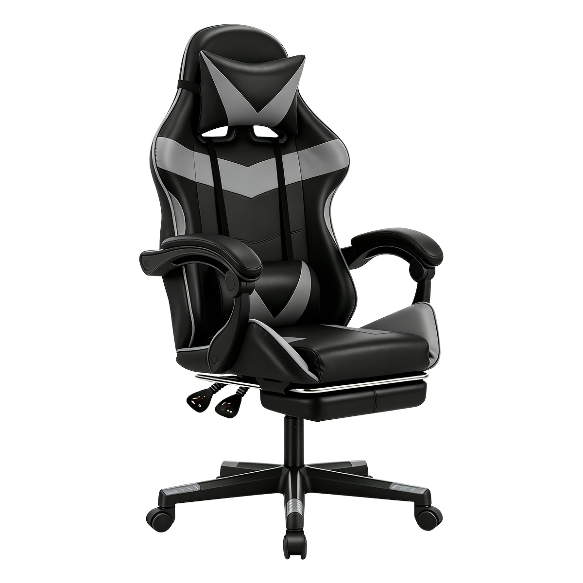 This High-end Ergonomic Gaming Chair Has Adjustable Height, 90°-135° Recline, And Lumbar Support. Its Base With Smooth Casters Features A Metal Frame And Durable.
