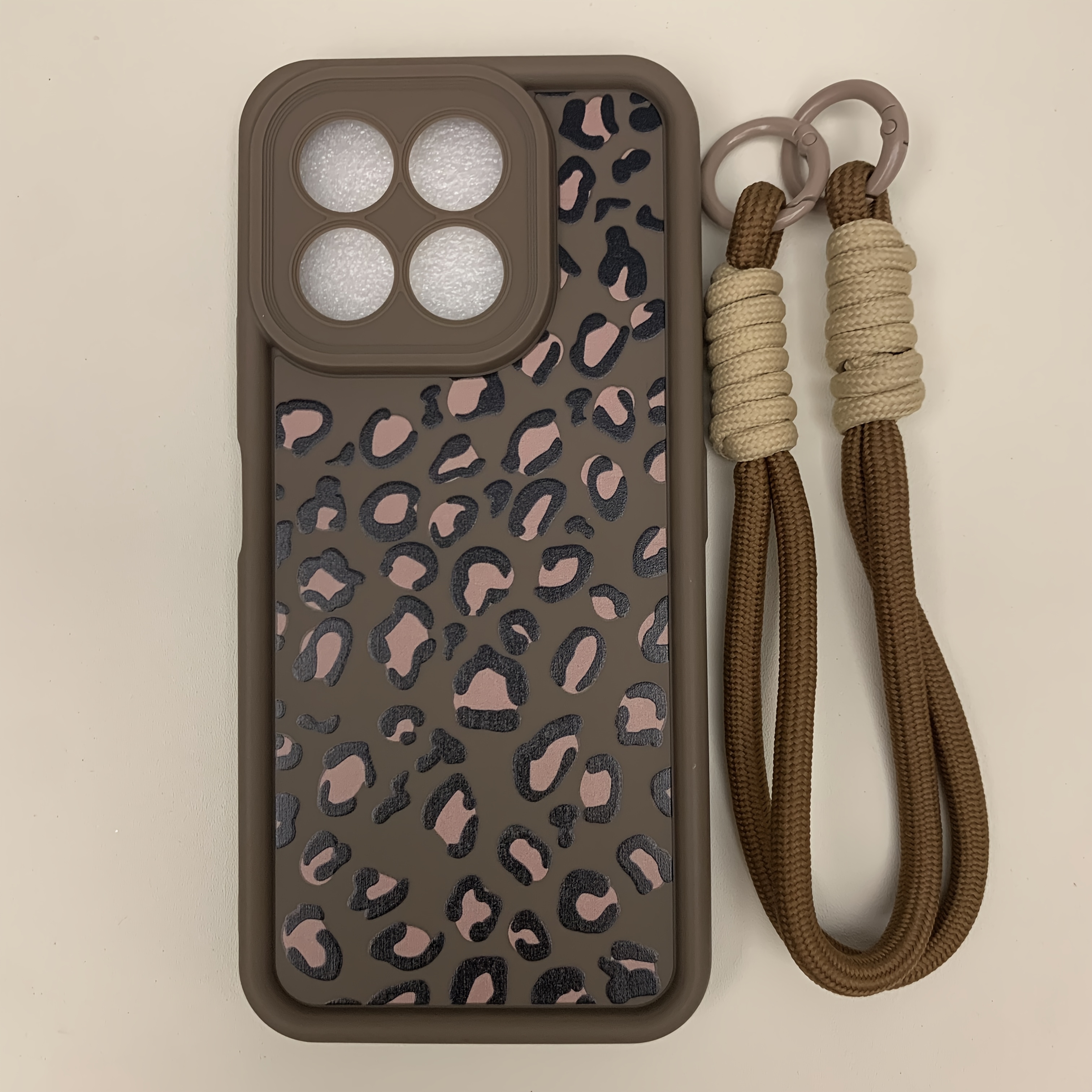 TEMU Phone Case - Fashion Leopard Print Phone Case With Lanyard | Suitable 70 80 90 100 200 300 400 Pro/magic 4 5 6 7 /x9/x9b/x9a/x9c/x6a/x8a/x5b And