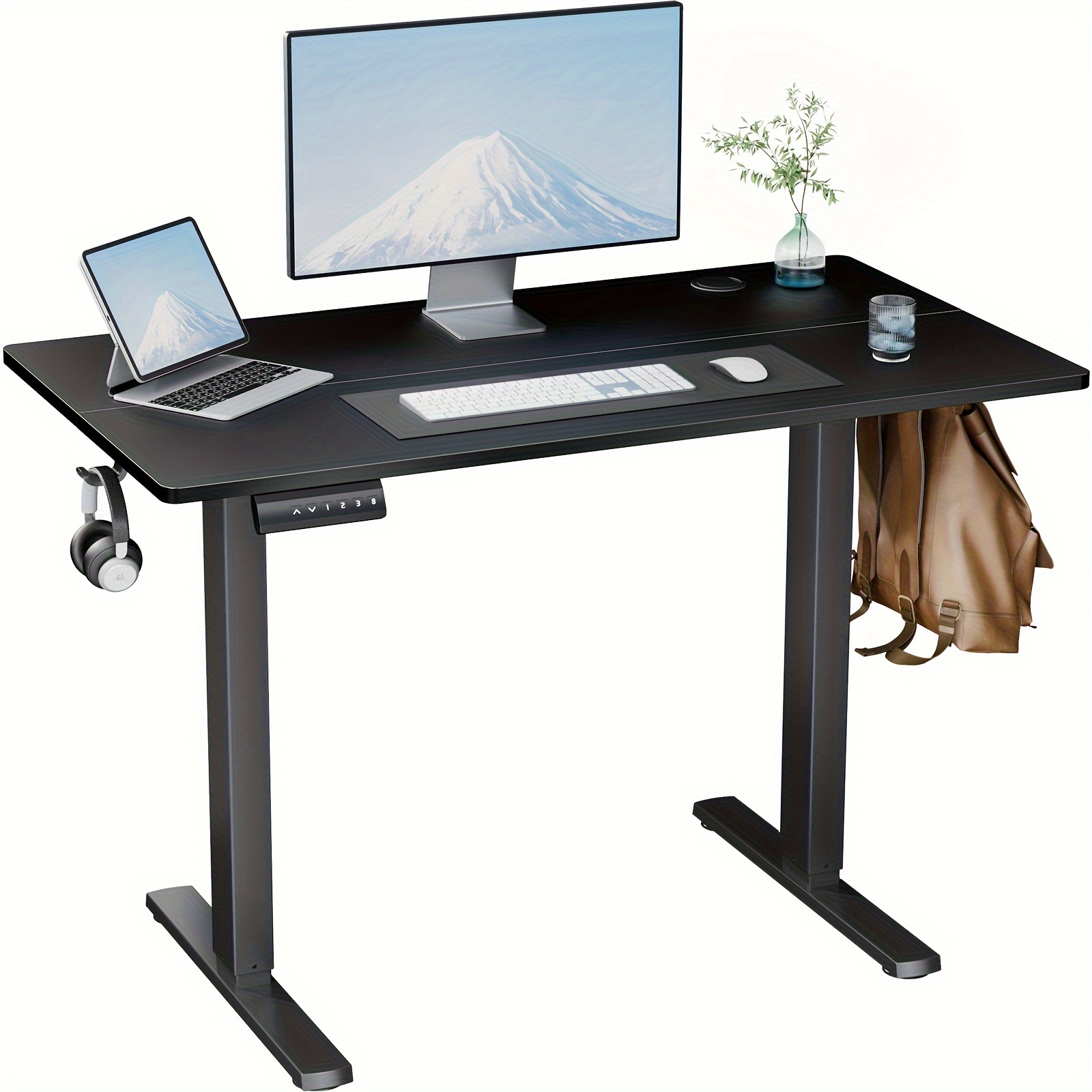 

Electric Standing Desk Height Adjustable 40x24 Inch Stand Up Sit Stand Computer Workstation Ergonomic Work Table With Preset Controller Wood Top Metal Frame For Home Office