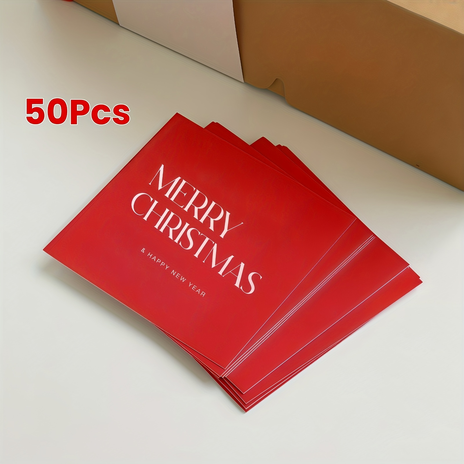 Image of 50 Vintage Christmas Gift Tags | Greeting Cards/new Year Postcards - For Gift Wrapping Decorations, Christmas Stocking Stuffers, Party Favor Cards, Suitable For Home/mall/parties