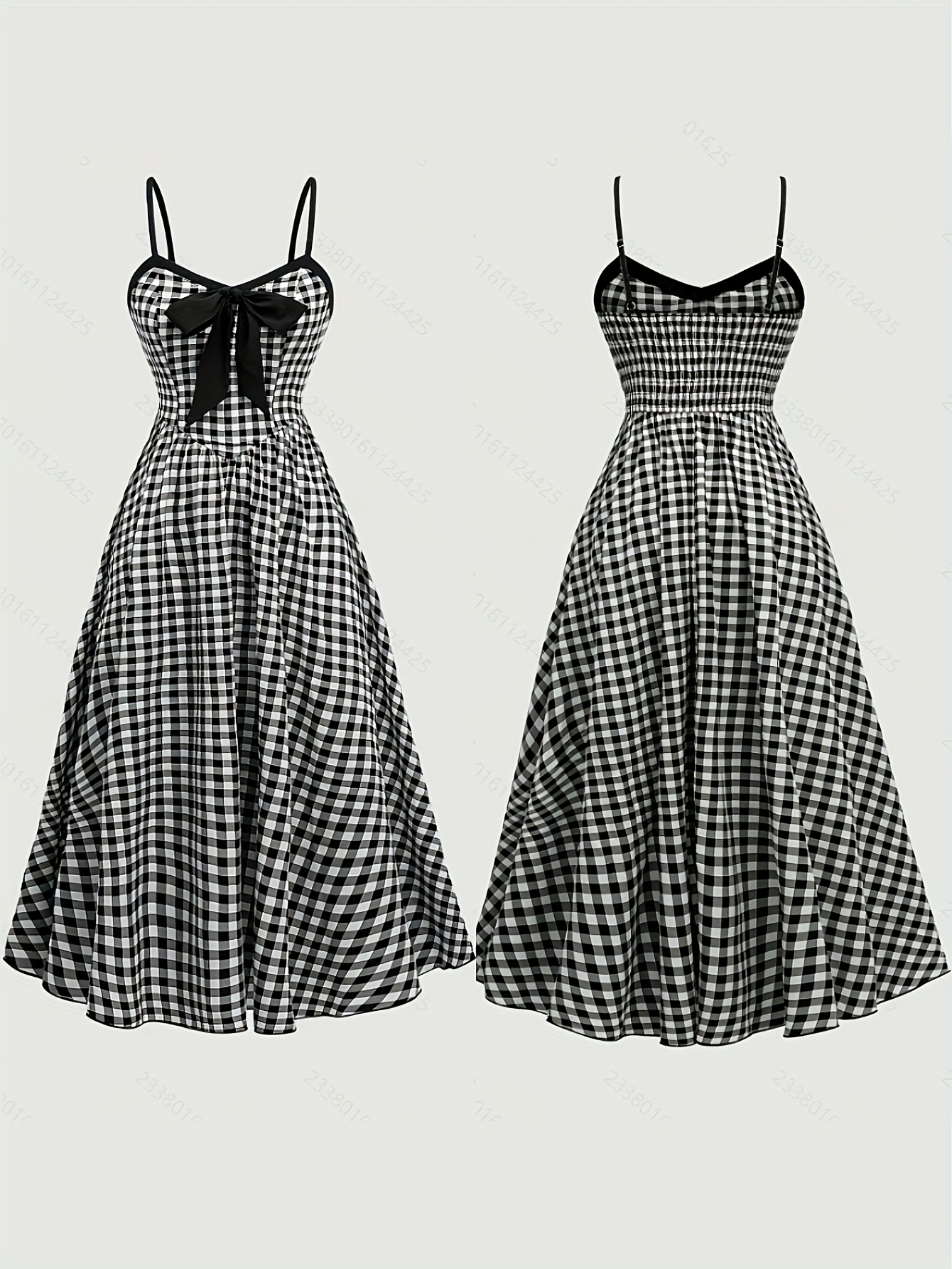 Vestido Checkmate Vestidos A Cuadros Blanco Y Negro Blancos