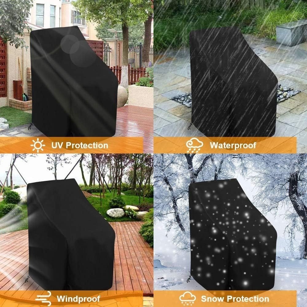 thickened protective cover for outdoor stacking chairs offering   sun protection suitable for patio and outdoor reclining chairs