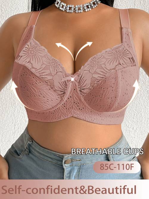 lace paneled plus size womens bra wire free casual and comfortable camisole with beautiful thin style for s