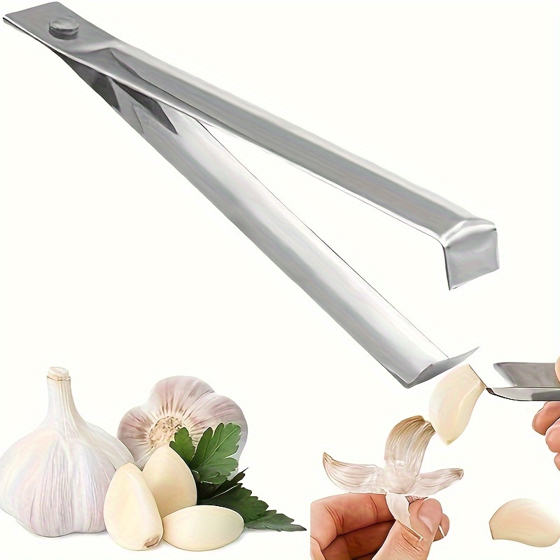 

Stainless Steel Garlic Peeler - Easy- For Removal, Essential Kitchen Gadget