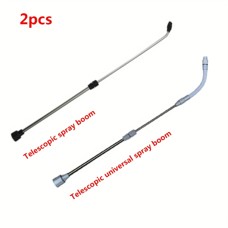 TEMU 2pcs, Manual Sprayer With Stainless Steel Telescopic And Universal Joint Spray Wands, Extendable Telescopic Spray Wand With Universal Joint,