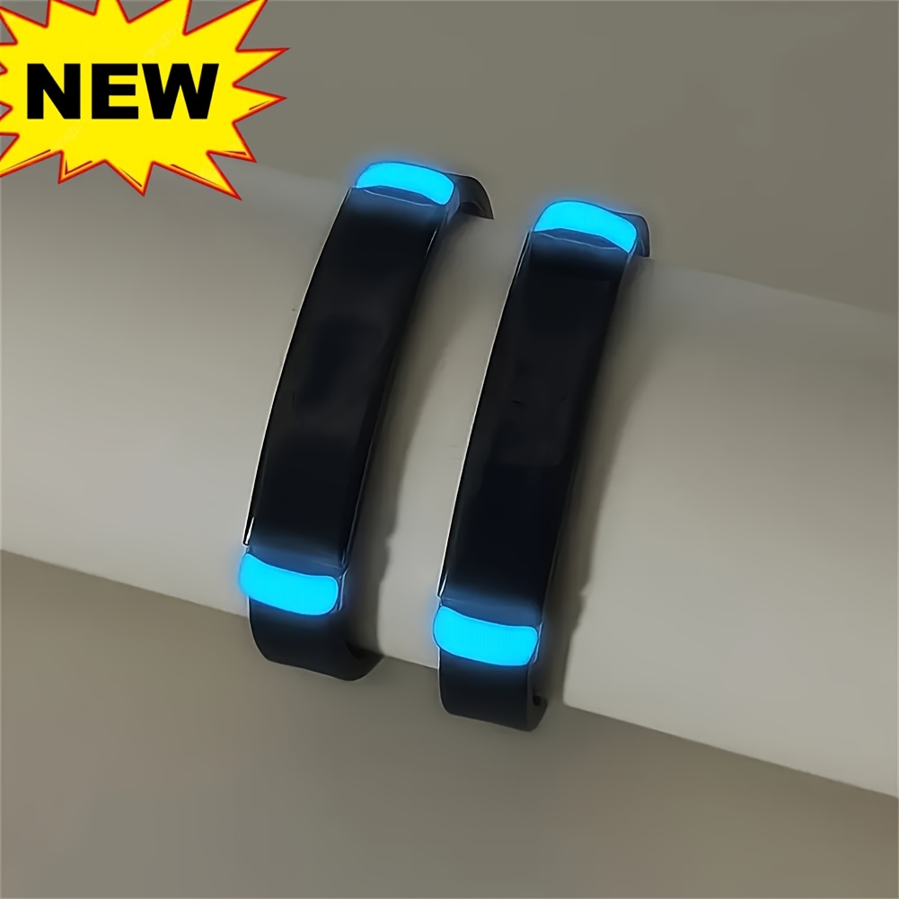 TEMU 2pcs Personalized Glow In The Dark Sun And Moon Silicone Bracelets For Couples, Lovers His Hers Matching Wristband Set For Bf Gf Wife Husband,