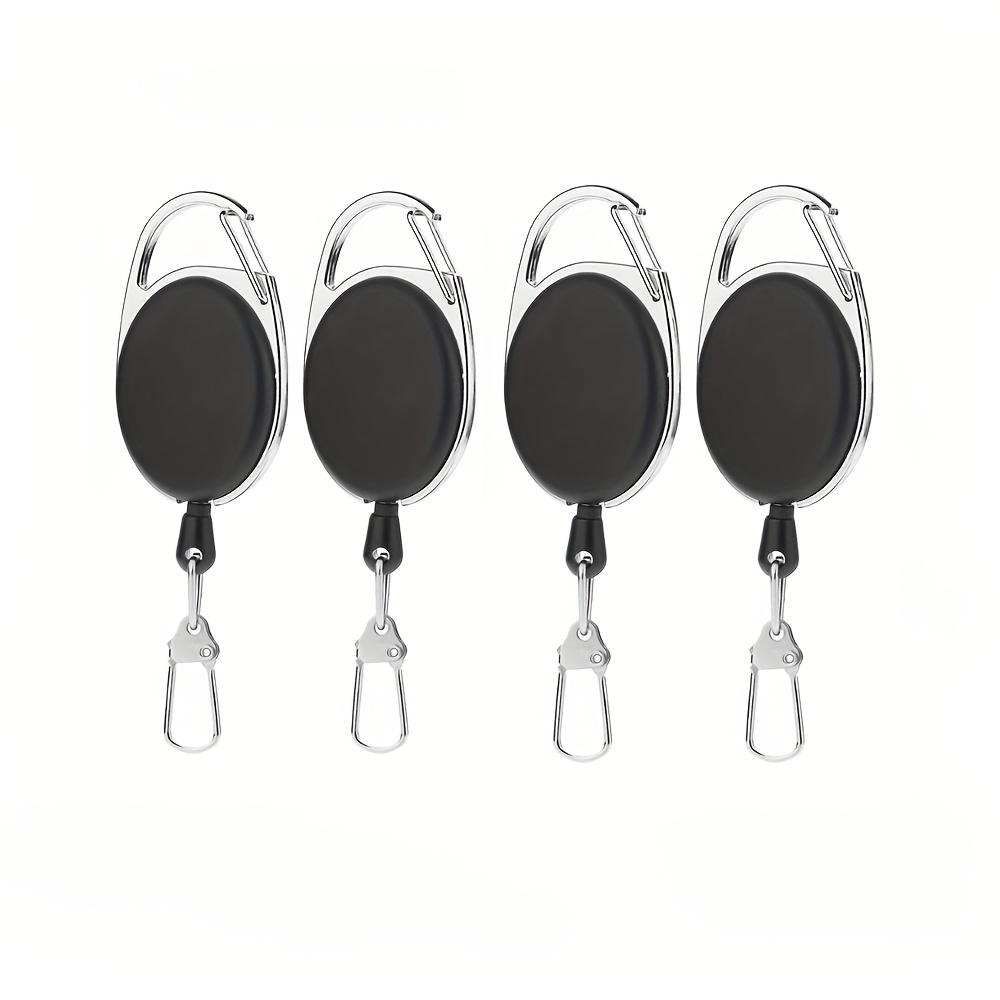 TEMU 2D 2-8 stuks Elastische Sleutelhanger Vliegvissen Intrekgereedschap Extractor Houder Intrekbare Sleutelhanger Zinklegering Sleutelringen