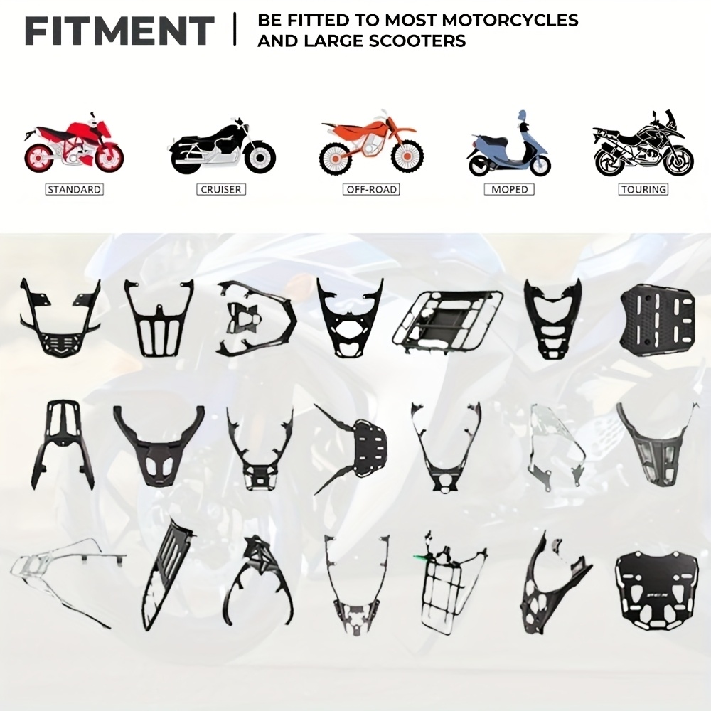 Top Case Moto 45L En Alliage Aluminium - étanche, Avec Serrure Et Bandes Réfléchissantes