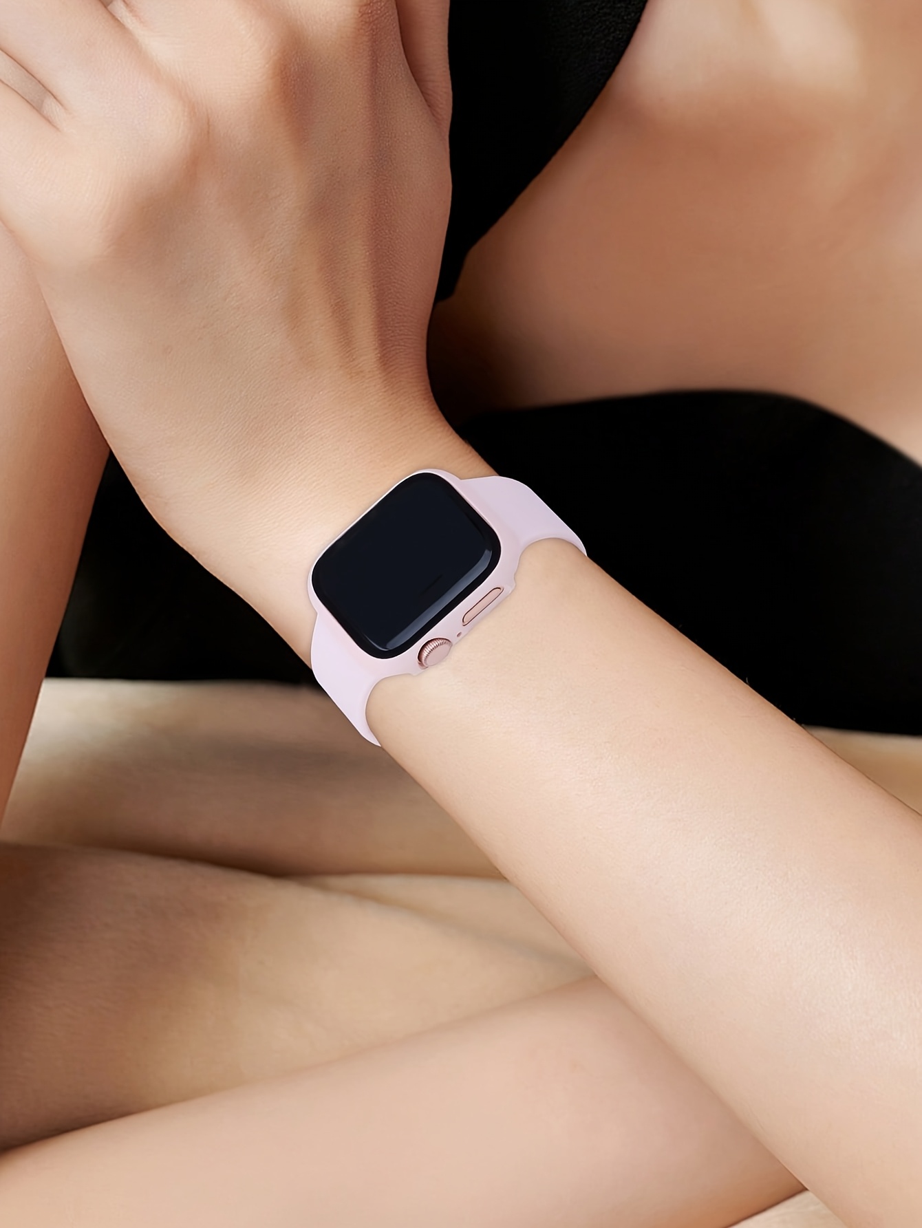 3pcs Sports & Casual Protective Case Set for Apple Watch, Full-Body Shockproof Scratch-Resistant Hard PC Cover with 9H Tempered Glass Screen Protector, Compatible with Apple Watch 38/42/40/44/41/45/46mm, Ultra/Series 11/10/9/8/7/6/5/SE/4