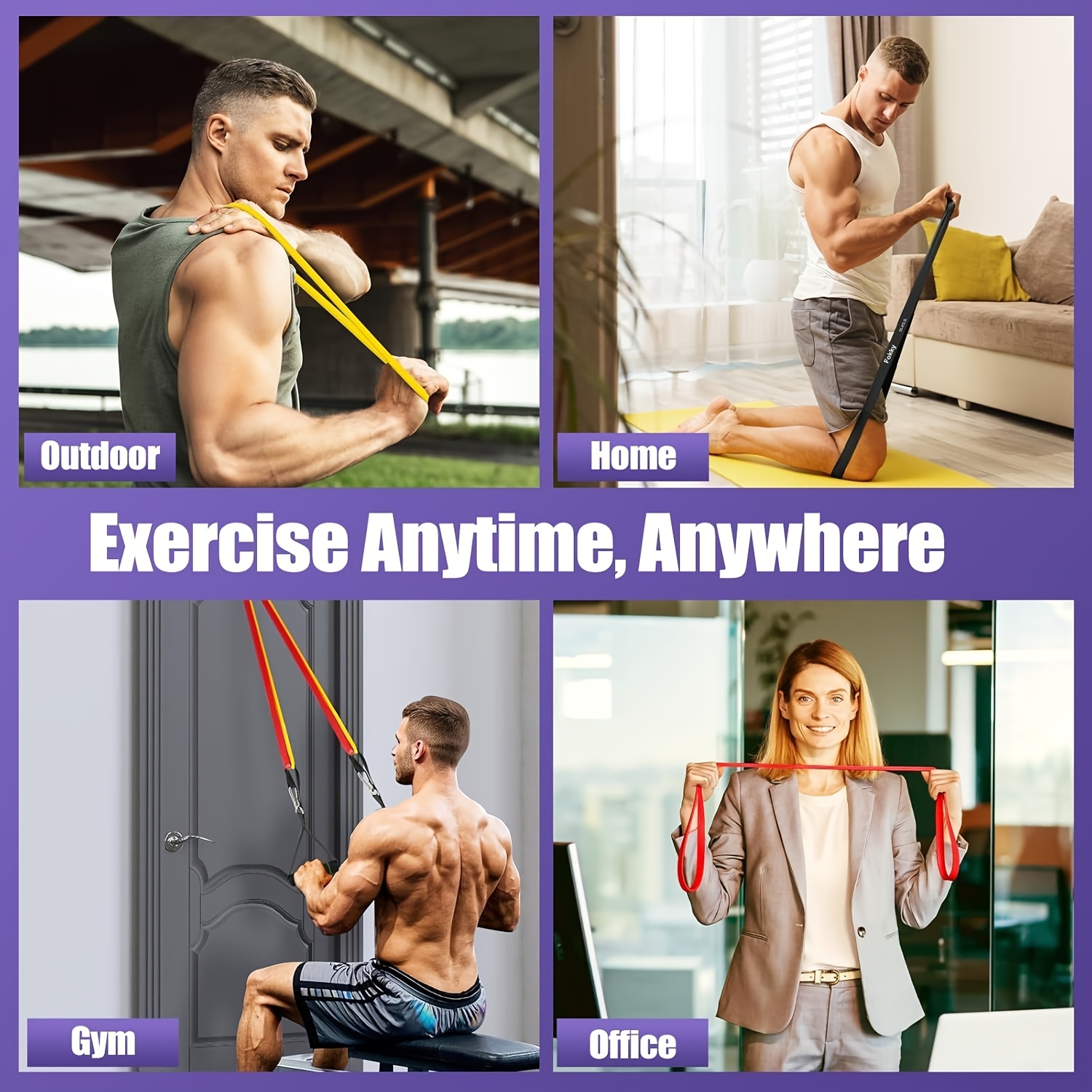 [Assistance with Pull-Ups] 5-Level Pull-Up Bands Set | Calisthenics, Bodyweight Workouts, Muscle Toning, Yoga, Stretching