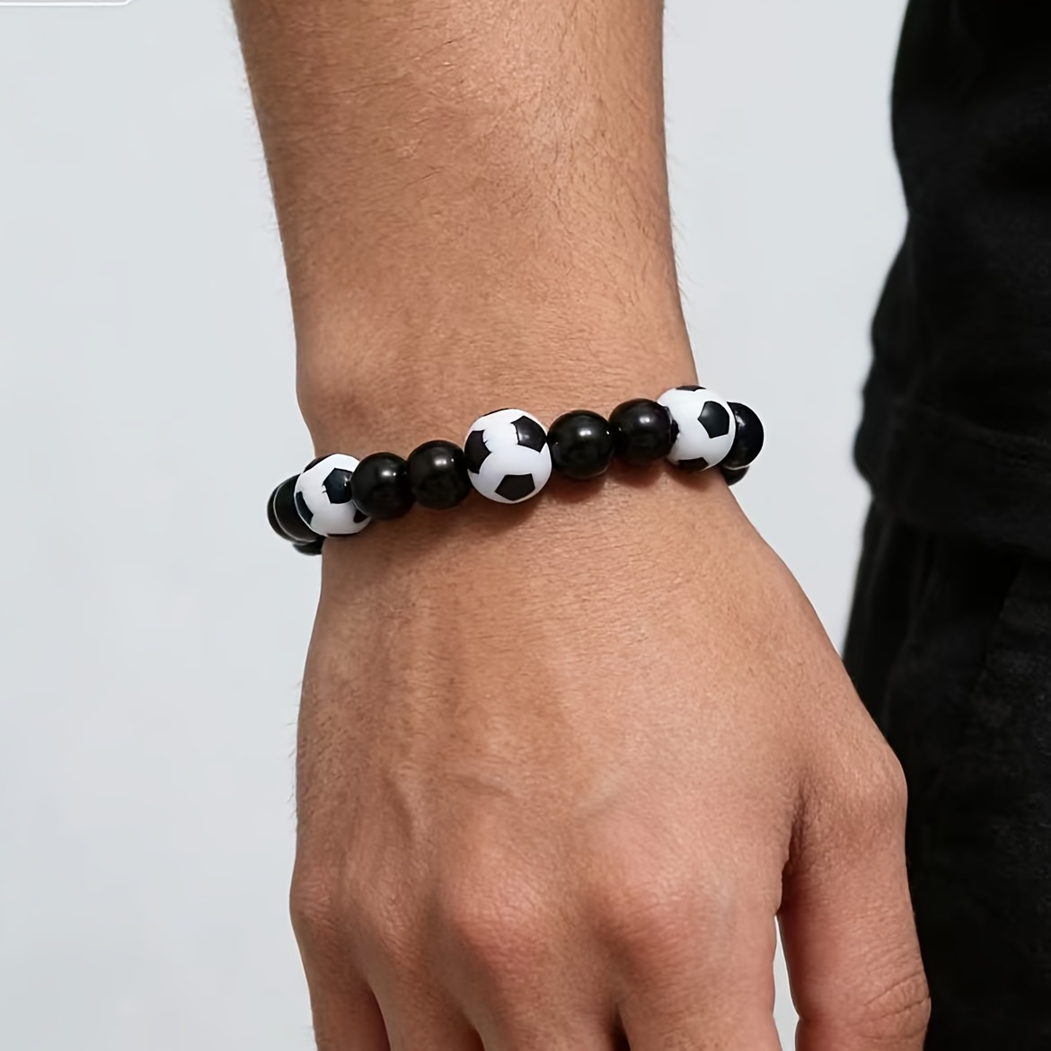 TEMU Braccialetto sportivo da tifoso di calcio, ed elegante, souvenir e regalo per