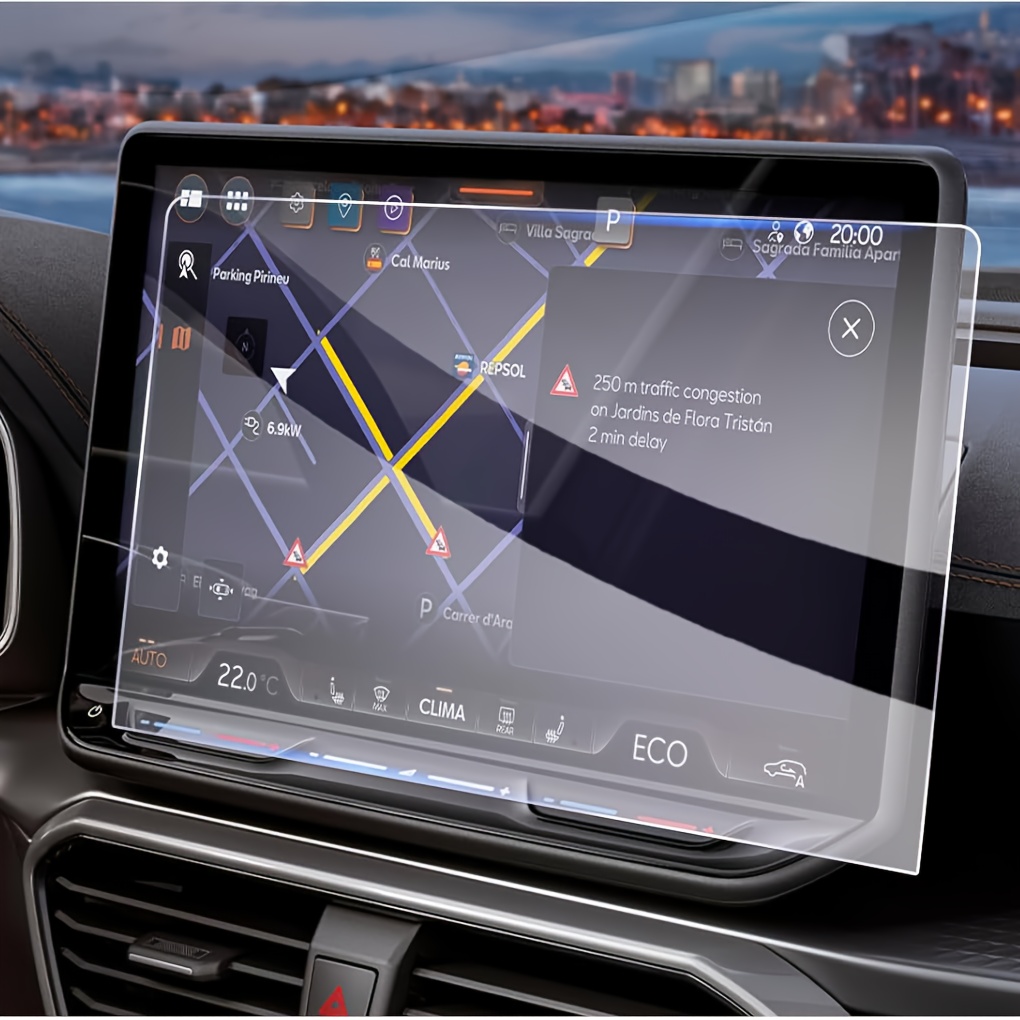 Image of 2pcs 12.9 Inch For Vw 12.9 Inch/tiguan 3/ B9/ 2024 2025 For 2025 Facelift/ Born 2025/ Leon Mk4 2025 2026 12.9 Inch Car Navigation Screen Protector Gps Protective Film