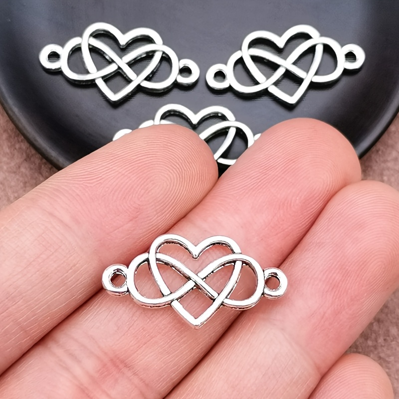 TEMU 17pcs Of Charm Connector Pendants, Bohemian Style Jewelry Additions, Handmade Jewelry Making For Bracelets, Necklaces, And Earrings, Measuring 25*13mm