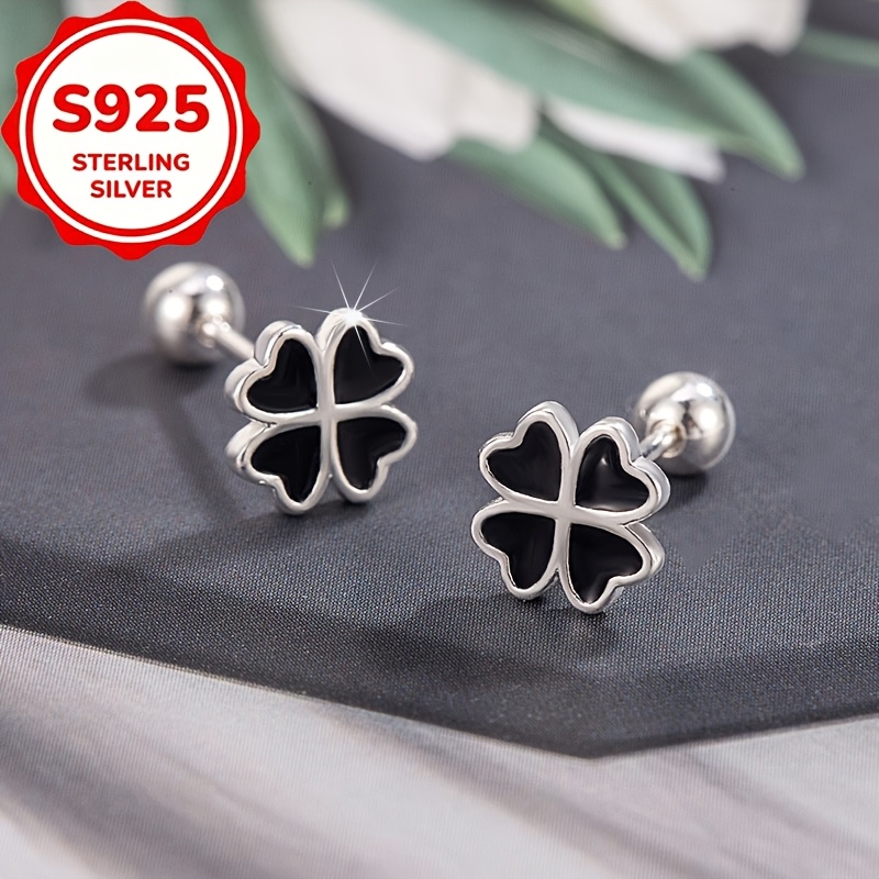 2pcs Women's Four-Leaf Clover Stud Earrings Set — Holiday Gift
