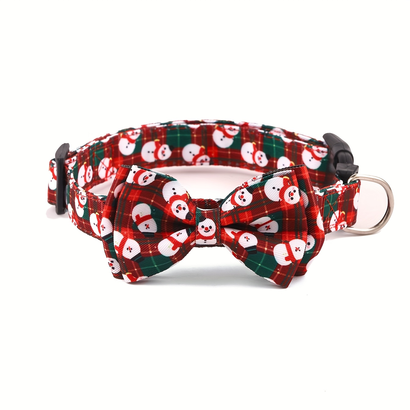 TEMU 1pc Collier pour chien style Noël, nœud amovible, taille ajustable, convient aux animaux de compagnie de taille moyenne à grande