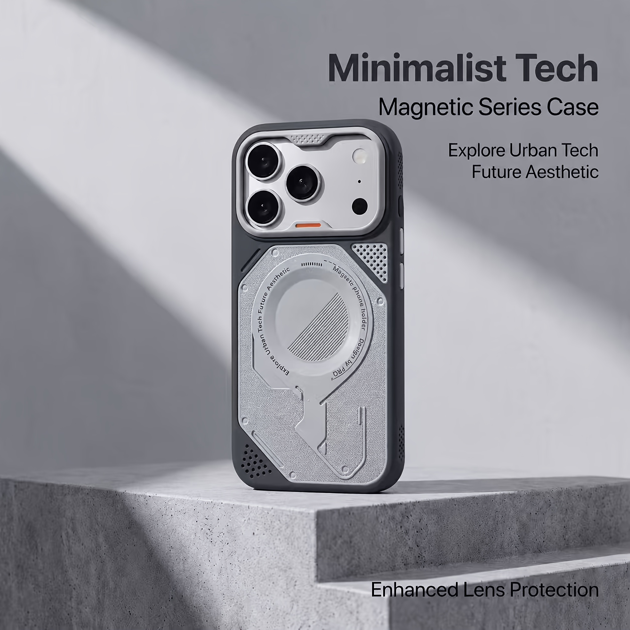 TEMU Funda para teléfono: Compatible con la serie iPhone 18/17/16/15/14/13 Pro Max, funda magnética para móvil con panel trasero de resistente a los
