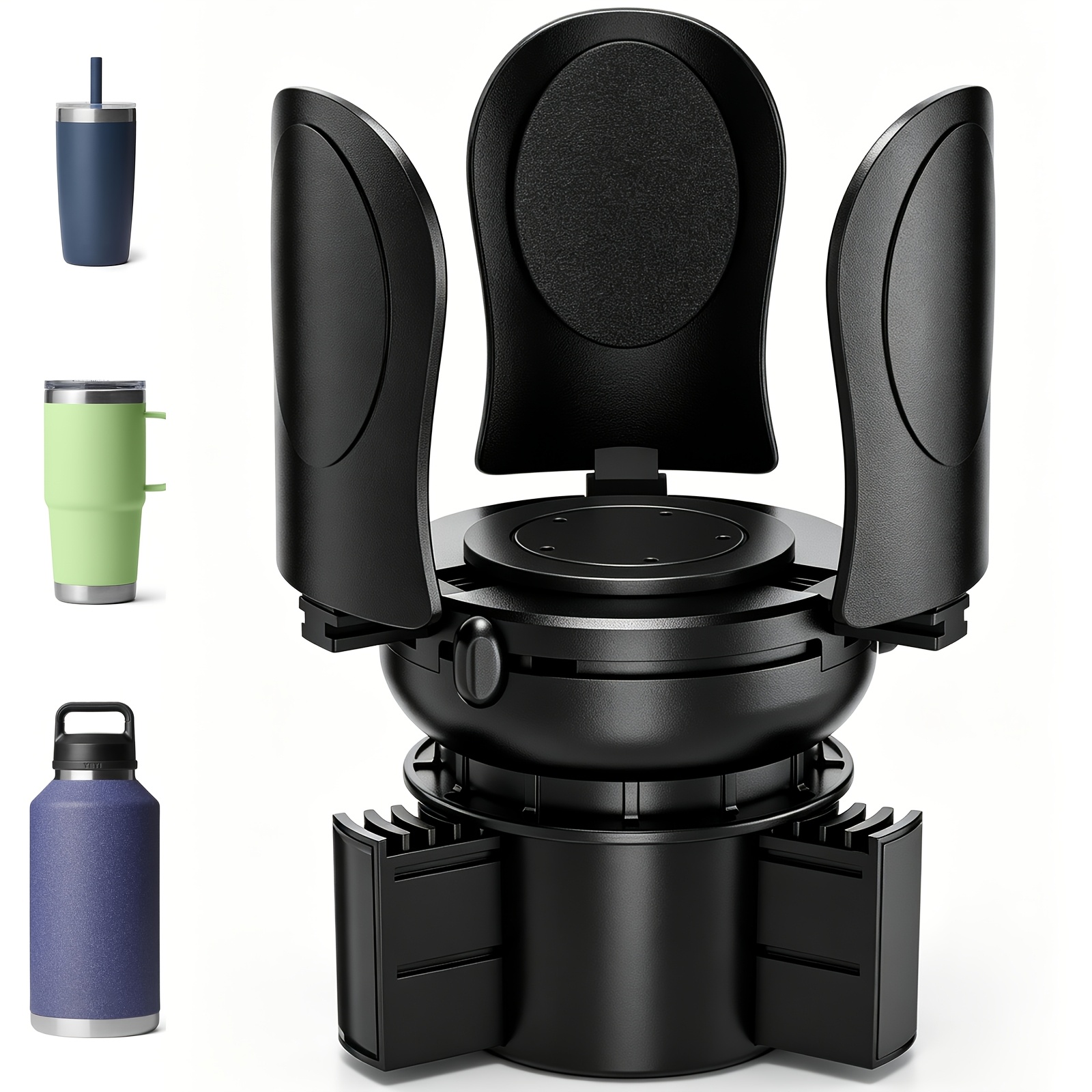 TEMU Car Cup Holder Extender And Telescopic Arm, Suitable For Types Of Water Cups From 10 To 64 Ounces. Sturdy And Non-slip, Large Capacity Car Cup