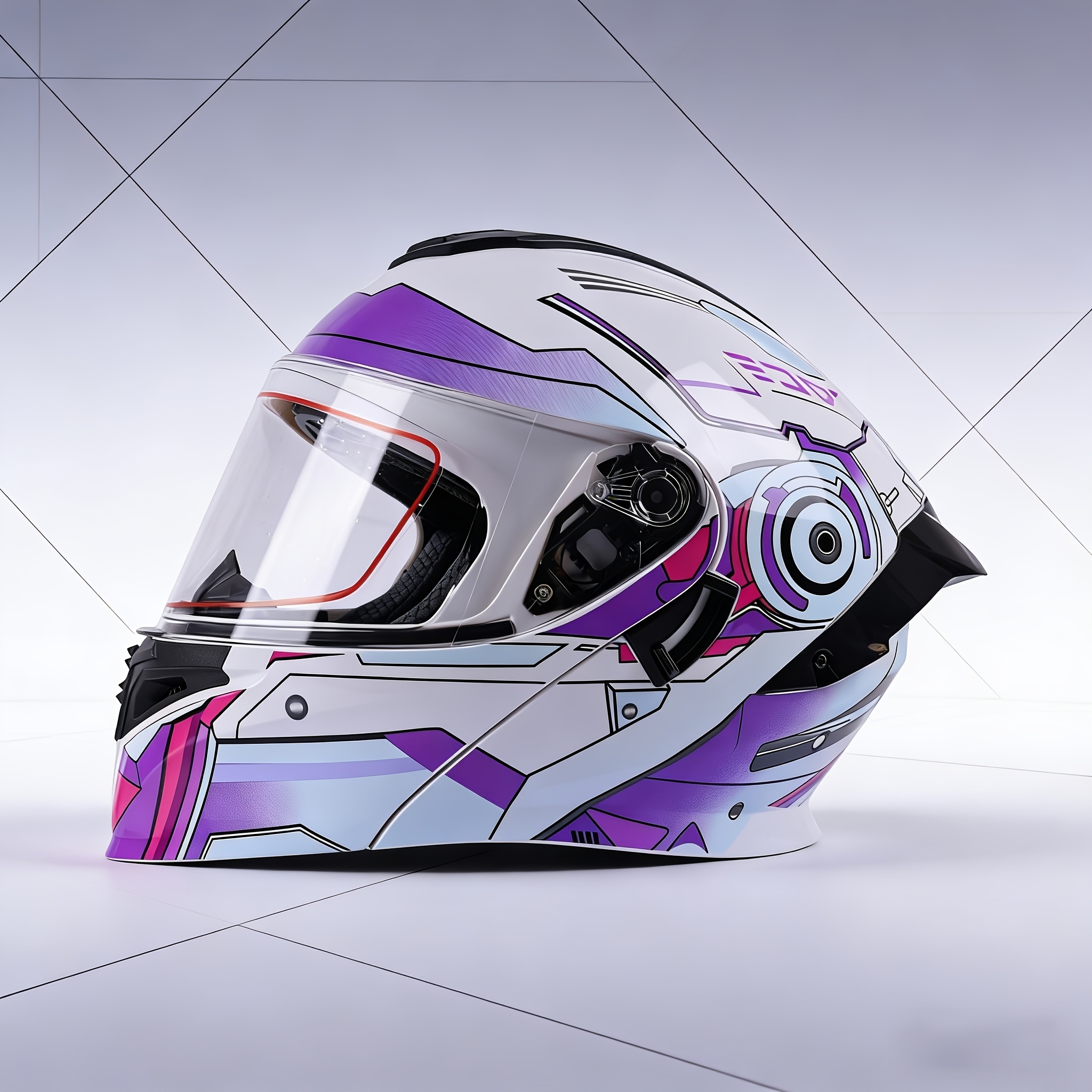 air-conditioned motorcycle helmet KYT KX-1 Race GP Plain Black Glossy Helmet