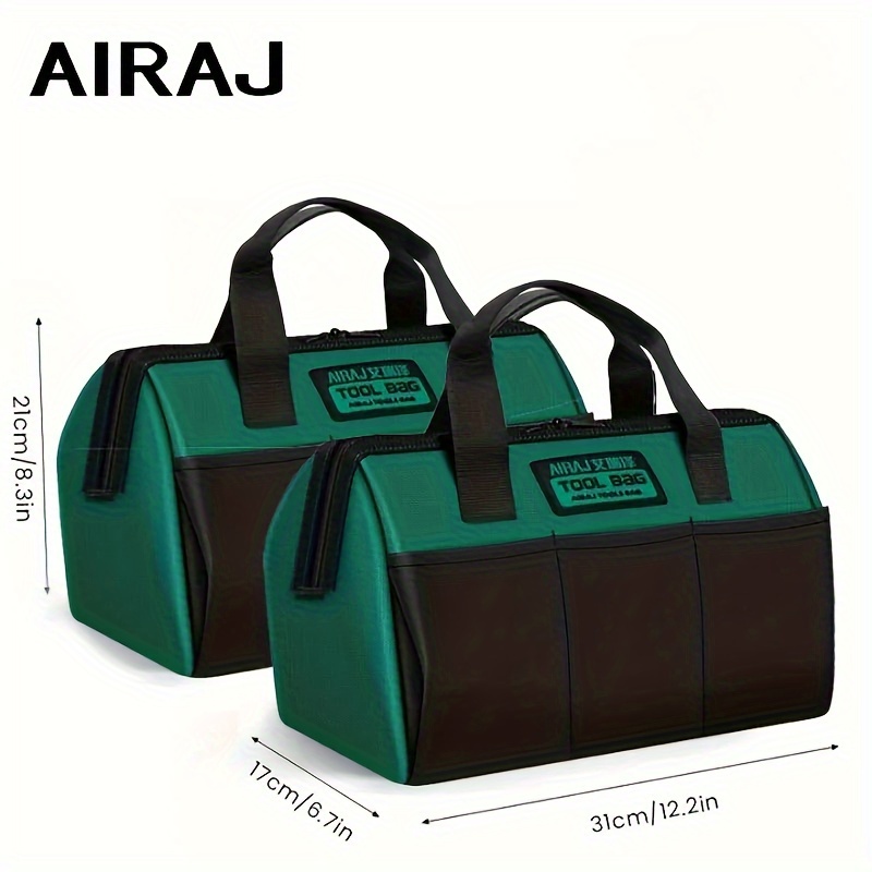 

Airaj 13in Multifunctional Tool Bag Thickened Oxford Cloth Wear-resistant Durable Portable Tool Bag For Woodworking Electricians