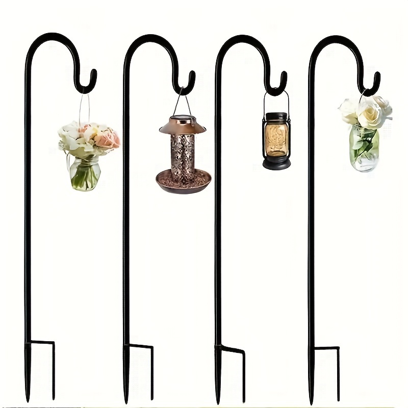 1 Set Outdoor Shepherds Hook 30 46 62 Inches Garden Hanging Stake