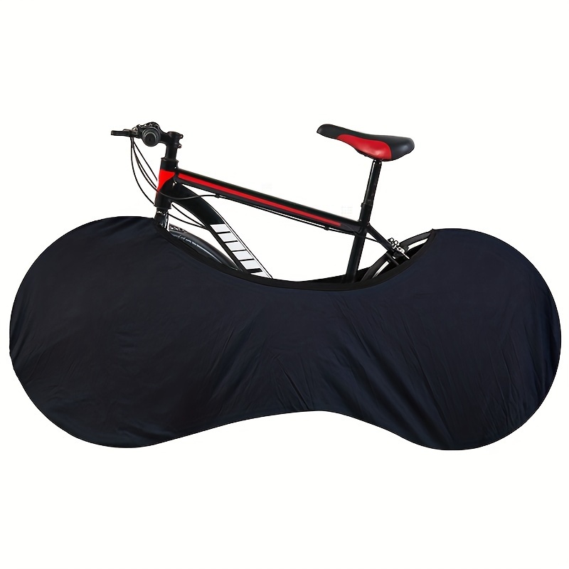 

Black Bike Cover For Protection: Suitable For 52cm/20.47in Frame Bikes - Hand Wash Or Dry Clean, Knitted Fabric, Polyester Material