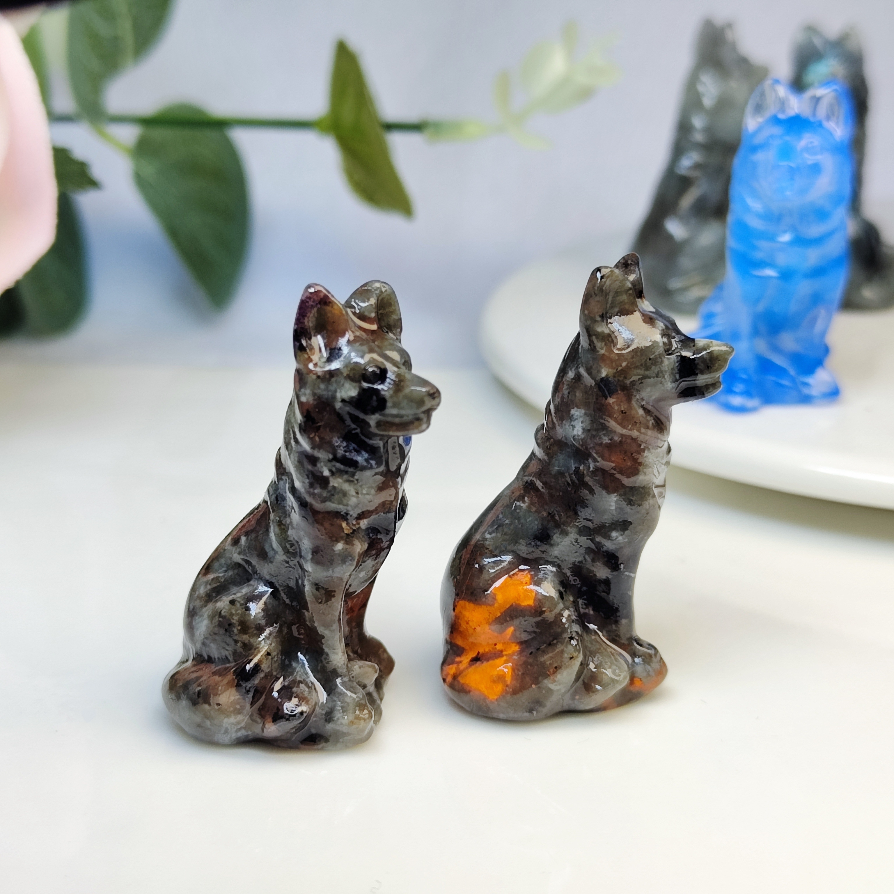 1 шт. кристалл, вырезанный волк, рождественский подарок, украшение для гостиной, домашнее украшение, кристалл, подарок на день рождения, подарок на День святого Валентина, волк, собака, украшения для питомцев, животные украшения, детали 5