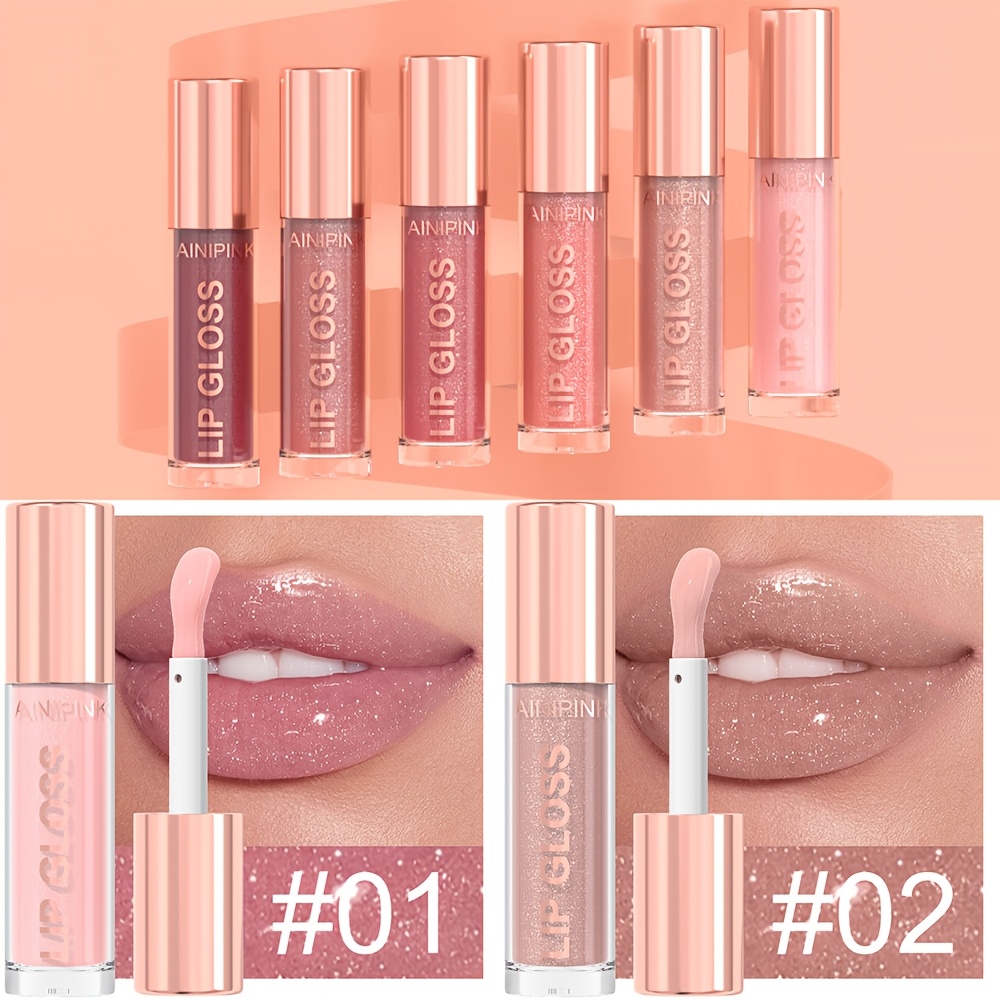1pc pearlescent lip gloss waterproof sweatproof nontransferring pearlescent   large brush head smooth   application       unique mint ingredients stickiness Product details 3