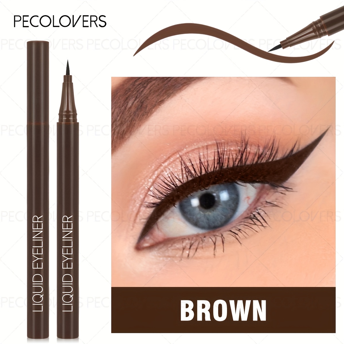 Ultra-thin Waterproof Liquid Eyeliner Makeup For Women Quick Eye Liner Long Eyelash Pen Cosmetics